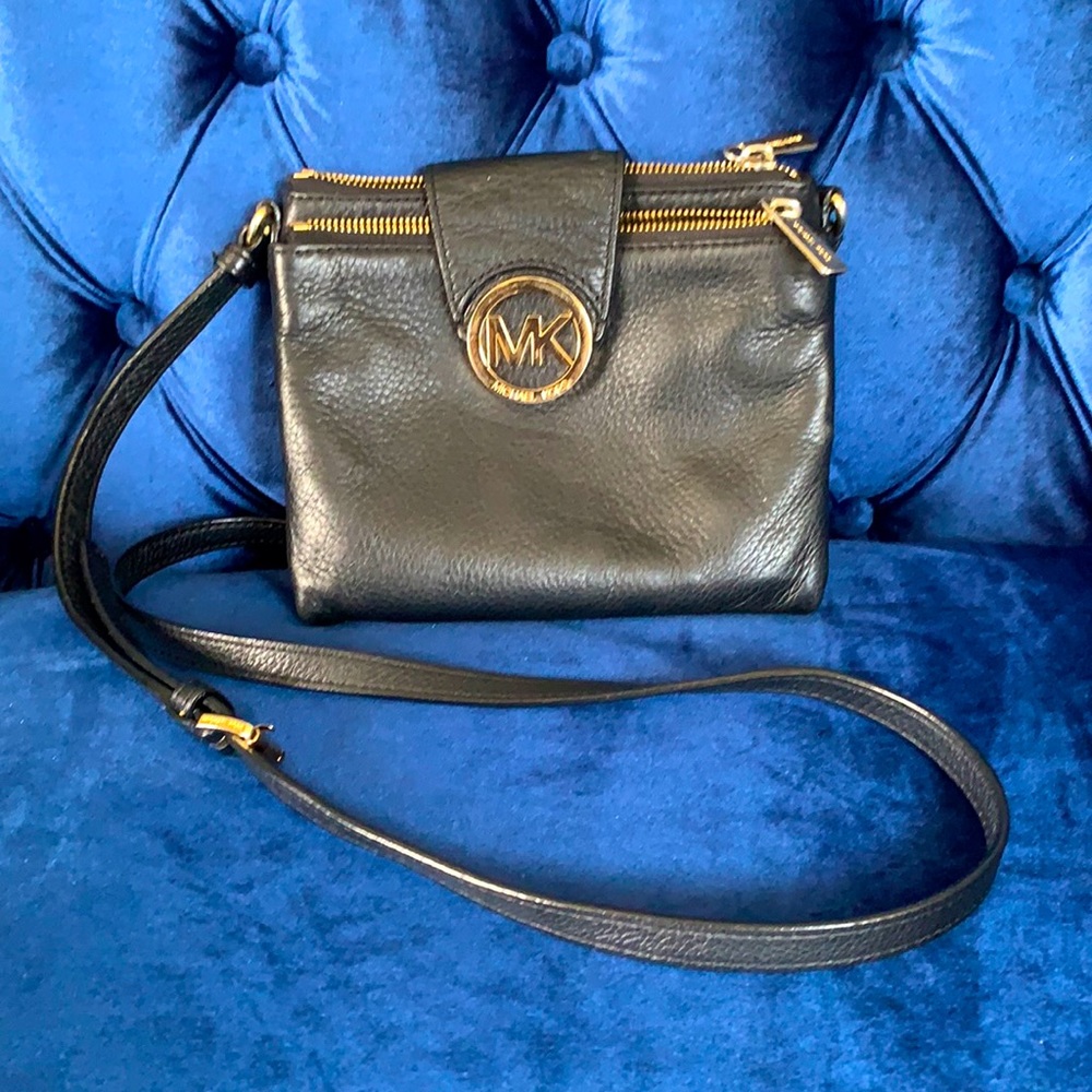 Michael Kors long strap leather bag